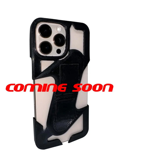 Model: Gold iPhone 16 Pro & Pro Max Carbon Fiber BODY KIT FLOSSY REBELS/Hand-Wearable