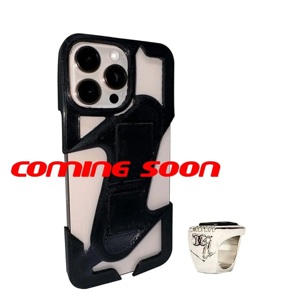 Model: Gold iPhone 16 Pro & Pro Max Carbon Fiber BODY KIT WINDSHIELD / VENT MOUNT
